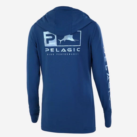 Women's Pelagic Ultratek Fish Camp UPF Fishing Shirt Hooded - Picture 2 of 4